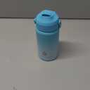 BJPKPK Insulated Water Bottle with Straw Lid, 12oz Thermo Water Bottles, Flex Handle & Non-slip Boot, BPA Free Leak Proof Stainless Steel Metal Thermo, Tumblers, Cups, Sea Salt