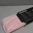 KLIM Chroma Pink Wireless Keyboard – RGB Backlit, Rechargeable Battery, Wireless Keyboard with Water-Resistant Durable Design, Compatible with PC, Mac, PS4, PS5