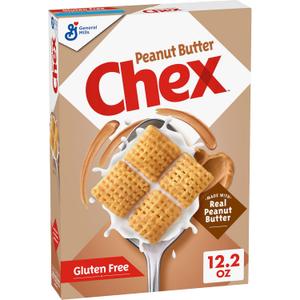 Peanut Butter Chex Cereal, Gluten Free Breakfast Cereal, Made with Whole Grain, 12.2 oz (EXP 02/25/27)