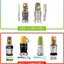 7 Pieces nutribullet Blender Cups & Blade Replacement Set 32oz Huge Cup with 1 Flip-Top To-Go Lid and 1 Lid Ring & Premium Extractor Blade with Compatible with NutriBullet 600w/900w Blender