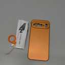 Magnetic Pixel 10 Pro XL Case, Slim Minimalist Matte Hard PC Cover [Compatible with PixelSnap/Magsafe], Ultra-Thin Lightweight Protective Bumper with Camera & Screen Guard-Orange