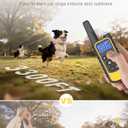 Dog Shock Collar with Remote Control for Small Medium Large Dogs, 3300FT Waterproof Rechargeable Dog Training Collar with 20 Adjustable Shock & Vibration Levels, Beep, LED Light & Safety Lock