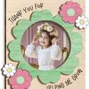 3 x 2026 Personalized Gift on Mothers Day - Custom Magnets Refrigerator, Customized Mother's Day Birthday Gifts for Mom, Nana, Thank You for Helping Me Grow, Wooden Magnet Picture Frames for Fridge