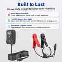 1.5A 6V/12V Car Battery Charger Automatic Trickle Charger, Battery Maintainer with Overcharge Protection & Temperature Compensation for Lead Acid, AGM, Gel, Lithium Batteries