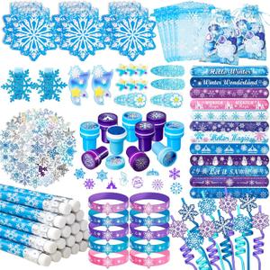 DMIGHT 130 Pcs Frozen Party Favors Birthday Supplies for Girls Kids, Gift Bags Frozen Filler Goodie Bag Stuffers Frozen Birthday Party Supplies
