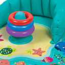 SwimSchool Infant Baby Pool Floats, Free Swimming, Super Buoyant Ages 6-24 Months Multiple Colors/Styles Adjustable Canopies and Seats, Splash & Play Baby Floaties, Splash Mat W/Backrest With Canopy