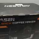 AIRMSEN 12-Cup Programmable Dual Coffee Maker Single Serve Machine for K-Cup Pods & Ground, 1000W Fast Brew, Delay Start, 2H Keep Warm, Touchscreen, 60oz Tank, Glass Carafe Home & Office