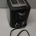 Toaster 2 Slice Wide Slot Toaster Best Rated Prime Displav Smart Toasters with LCD Digital Countdown Timer and Bagel/Defrost/Cancel/Reheat Function (Black)