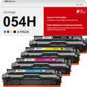 054H Toner Cartridge Set - 054 MF642Cdw Toner High Yield Replacement for Canon 054 Toner Cartridge Set Work for Canon Color imageCLASS MF642Cdw MF644Cdw MF641Cw l for Canon Cartridge 054 Toner 4 Pack