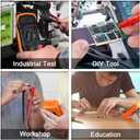 Digital Multimeter Voltmeter Battery Voltage Multi Tester Continuity Ohm Volt Amp DC AC Current Resistance Diodes 2000 Counts Electrical Test Meter with Leads Backlight LCD Display