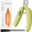 Dog Nail Clippers,Dog Nail Trimmers for Small Medium Dogs and Cats - Professional Grooming Tool with Safety Lock, Sharp Stainless Steel Blade Prevents SplittingIncludes Nail File (Green-mini)