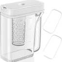 Upgraded DA97-17395A Compatible For Samsung Water Pitcher, Fridge Door Replacement For Samsung Refrigerator Fridge Water Pitcher No Leak, Compatible For RF23M8570SG, RF23M8590SG,RF23M8090SR/AA-00