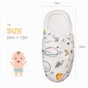 Premium Soft Cotton Baby Swaddle Blankets, Unisex Baby Blanket Wrap for Newborn Baby Boys Girls, Skin Friendly Wearable Swaddling Sleep Sack Calms Startle Reflex (Planet, White, 0-3 Months)