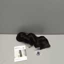 REECHO 24" 1-Pack 3/4 Full Head Curly Wave Clips in Synthetic Hair Extensions HE008 Hairpieces for Women 5 Clips per Piece-Black Brown