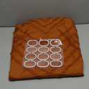 Orange Shower Curtain Vintage Boho Shower Curtain Textured Tufted Chevron Rust Shower Curtains for Bathroom 72" x 72"