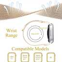 TJCENXIN Slim Metal Milanese Loop for Apple Watch Bands for Women 42/ 44/ 45/ 46/ 49mm, Bow-Shaped Diamond Stainless Steel Mesh Magnetic Strap for iWatch Series 11 10 9 8 7 6 5 4 3 2 1 SE Ultra, Rose Gold