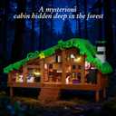 Folk Cabin Building Set, Folk House Compatible with Lego Forest Cabin House Building Creative Collection Toys, Mysterious Cabin Model,Christmas, Birthday Gifts for Girls Adult (664 PCS)