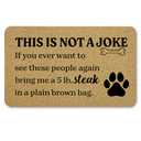 Qnhij Funny Dog Door Mat, Dog Home Decor Door Mat, Dogs Gifts Door Mats, 17x30 Inches