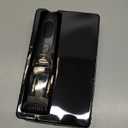 Advanced Vacuum Beard Trimmer for Men: Vacuum Mustache Trimmer with Precision Knob, Adjustable 20mm Length Settings, 2 Combs, IPX6 Waterproof-Rechargeable Vacuum Trimmer for Beard, Black