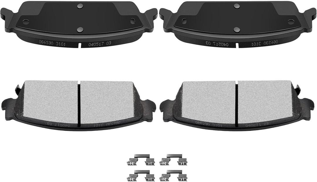 AUTOMUTO 4PCS Front Ceramic Disc Brake Pads Set D465 For Acura EL 1997-2005, For Honda Civic 1996-2011, For Honda For Accord 1998-2002