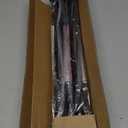 Black Shower Curtain Rod 31 to 80 Inch,1 Inch Diameter Adjustable Spring Tension Stainless Steel Telescoping Rod,Easy Install,No Rust