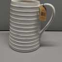 Creative Co-Op White Ceramic Pitcher