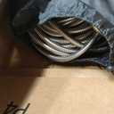 Metal Garden-Hose 200Ft Stainless Steel Water Hose Heavy Duty with 10 Way Nozzle-Flexible Lightweight Durable No Kink & Tangle，Strong 3/4’’ Solid Metal Fitting Shut-Off Valve for Outdoor Yard