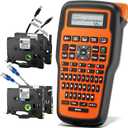 VolenGo Label Maker Machine withTape, Heat Shrink Label Maker WaterproofLabels, Wire Cable label Maker, E1000 Labeler Machine withTape 12mm Laminated Handheld Labeling Machine for Industrial Office