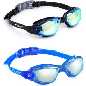3 x Adult Swim Goggles 2 Pack Anti Fog Swimming Goggles, No Leaking UV Protection Pool Goggles for Men Women Youth