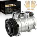 A/C Air Conditioner AC Compressor With Clutch Fit for Honda for Element 2003-2011 03 04 05 06 07 08 09 10 11 2.4L, Replace for CO 10739C, 38810PZDA00, 639319, 4711004, 77372