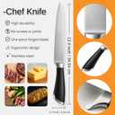 KYNATE Stainless Steel Cutting Board  Double Sided Steel & Wheat Straw | Includes Chefs knife & Sharpener | Chopping Board for Kitchen,for Meat, Dishwasher Safe, Non Toxic,Easy to Clean, Large 16x11