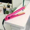 CHI Tourmaline Ceramic Flat Iron Hair Straightener 1", Professional Hair Styling Tool for Silky Smooth Hair, Frizz Control & Curling, Pure Pink 1" Plates