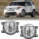 Fog Light Replacement Compatible with 2005-2016 Ford 2005-2015 Lincoln 2010-2015 Honda 2010-2016 Acura 2005-2015 Nissan 2010-2016 Subaru with Bulbs