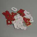 26Pcs Red Chenille Letters A-Z, Self Adhesive Chenille Letter Patches for Fabric Clothing