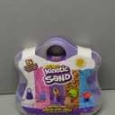 Kinetic Sand, Variety Case with 2lbs Play Sand (Beach, Neon & Shimmer) & 5 Tools, Reusable Storage, Sensory Toys for Kids Ages 3 and up