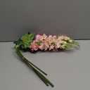 34.5" Pink Artificial Flowers Silk Fake Flower 3Pcs Eustoma Lisianthus Flowers with Long Stem Faux Flowers Arrangement Branch with 4 Heads for DIY Wedding Party Centerpiece Bouquet Table Home Decor