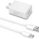 Micro USB Charger with 16.4FT Power Extension Cable for Wyze Cam, Yi Camera,Oculus Go,Cloud Cam,Echo Dot Kid Edition,Nest Cam,Netvue,Blink,Furbo Dog Yi Dome Home Security Camera,Charging Supply Cord