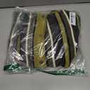 Mens Vintage Stripe Polo Shirts Short Sleeve Button Down Knit Sport Shirt Green XL