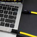 Poyiccot USB C Extension Cable 3ft, 140W USB 4.0 Type C Male to Female Extension Cable, 20Gbps Data & 8K Video Fast Charging Type C Extender, for Thunderbolt 3, Laptop, PC, Phone