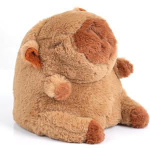 Aikertec Adorable Capybara Plush Toy - 7.8 Inch Interactive Stuffed Animal That Repeats What You Say, Soft Toy for Kids, Perfect Children's Birthday Gift