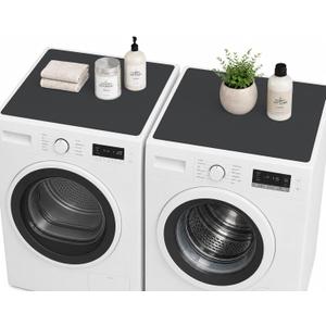 CSKY 2Pcs Washer and Dryer Covers for the Top, 25.5''×25.5'', Black
