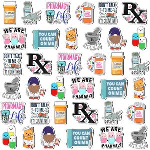 Flutesan 36 Pcs Pharmacy Gifts Magnets Pharmacy Technician Gifts Christmas Pharmacist Nurse Tech Appreciation Funny Medical Accessories Supply for Doctors Nurses Week Fridge Refrigerator Whiteboard