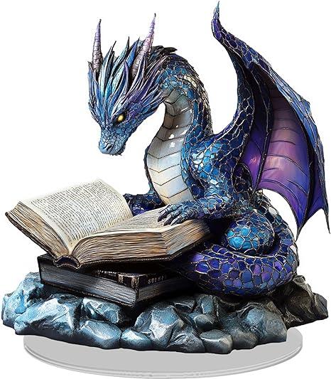 CAEJCCL Clear Desktop Decorative Sign Dragon Read Book Gifts for Women Friends Coworker Funny Acrylic Desk Decoration Sign for Home Office Decor with Stand 7.8 Inch