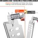 Hisencn SUS304 Stainless Steel Grill Parts Kit for Charbroil Advantage Series 4 Burner 463344015 463240015 463432215 463343015 Gas Grills 3 Burner 463436815 Grill Burners Heat Plate Replacement Parts