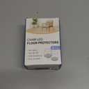 24 Pcs Chair Leg Floor Protectors for Hardwood Floors Square Silicone Covers to Protect Wood Tile Floors Felt Pads Furniture Leg Caps Anti-Scratch Reduce Noise (Fit:3/4" to 1")