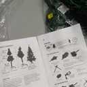 6.5ft Pre-lit PVC Artificial Half Christmas Tree 250 LED Lights