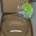 Antrader Tempered Glass Lid,10" Glass Covers for Pots,Pans and Skillets,1Set,Clear