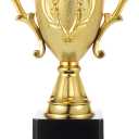 Plastic Gold Trophy Cup, Golden Trophies Trophy Cup for Sports Footabll Competition Tournaments Party