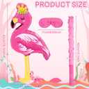 Threan Pink Flamingo Piata Tropical Party Supplies Small Hawaiian Flamingo Piata with Blindfold Stick for Pool Luau Hawaii Summer Theme Birthday Party Decorations, 16.1 x 11.8 x 3.1 Inch