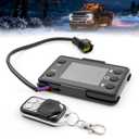 Universal 12V/24V Diesel Heater Switch, LCD Monitor Thermostat Heating Device Controller for 2kw/5kw Diesel Parking Heater with Remote Controller